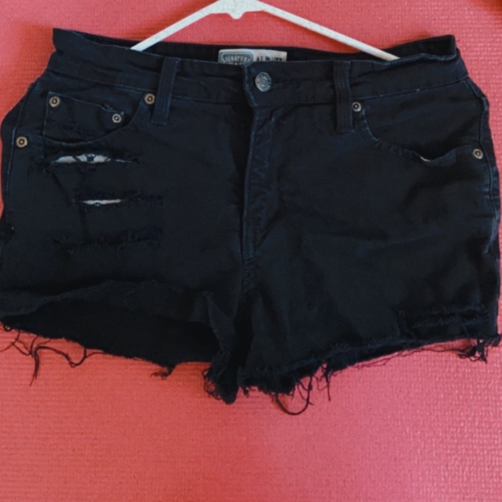 Handmade and distressed jean shorts